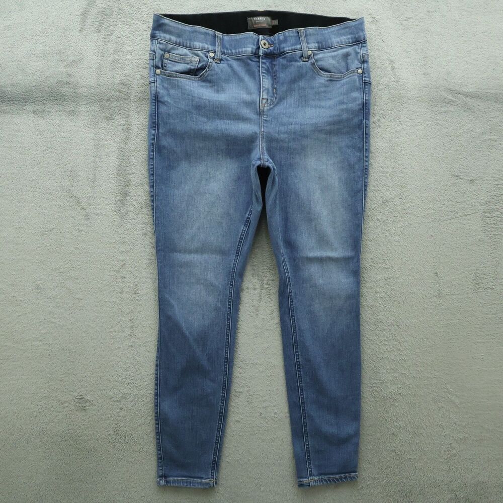 Torrid Jeans Women's Size 16R Blue High-Rise Bombshell Skinny Denim 28" Inseam